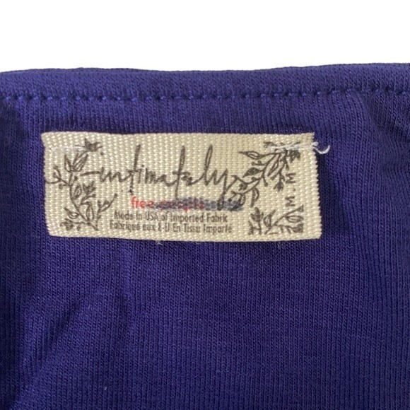 Free People New! Intimately Blue Tube Top Size M Soft Stretchy Beach Layering - Picture 3 of 8